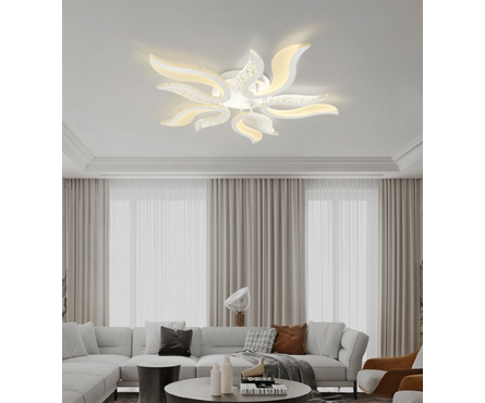 Люстра светодиодная FLAME ELEGANT потолочная дим.с пультом 90Вт IN HOME Фотография_3