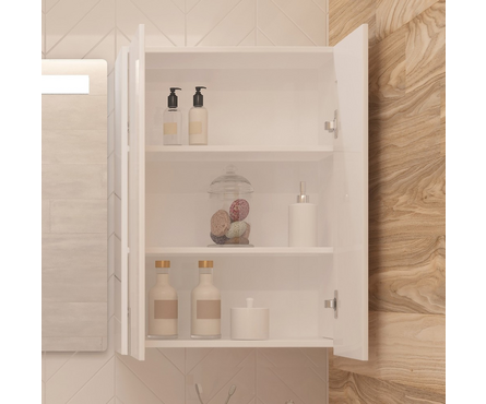 Шкаф 60 навесной белый глянец Фотография_2