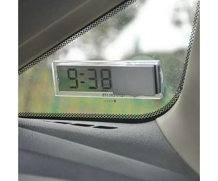 Часы электронные автомобильные прозрачные Фотография_1