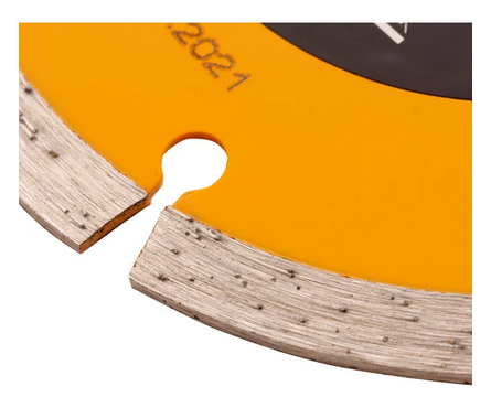 Диск алмазный 125х22.2 мм отрезной сегментный для сухой резки DENZEL Фотография_2