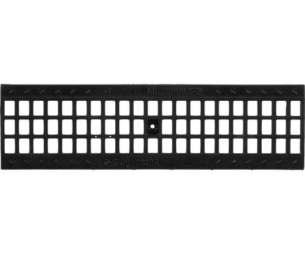 Решетка для лотка водоприемного пластиковая ячеистая кл. А15 РВ-500x136x15 мм AQUASTOK Фотография_1