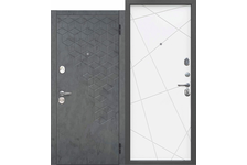 Дверь входная Ferroni Феникс Линии Велюр, белый софт, левая, 960х2050 мм