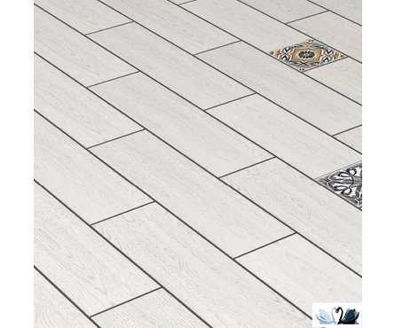 Керамогранит Дуб GP Белый 147х594х9 мм Березакерамика (0.087 м²/1 шт) 1 сорт Фотография_1