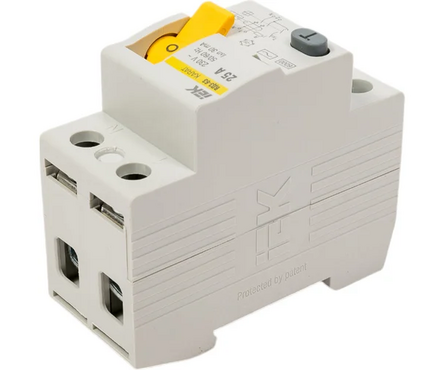 Выключатель автоматический дифференциального тока 1П+N 25А 30 мА тип АC ВД3-63 IEK Фотография_2