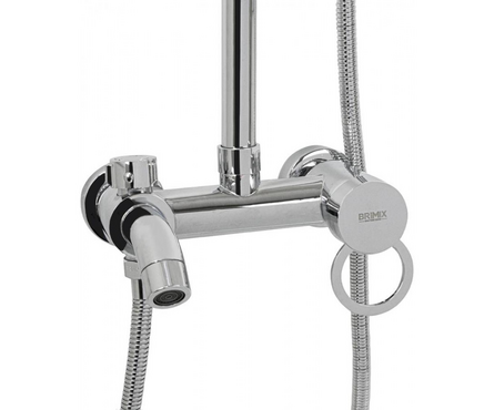 Душевая система (35к.с изл.+лейка 1поз.+душ.шланг+троп.душ) 3075 хром BRIMIX Фотография_4