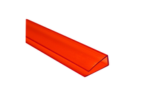 Профиль для поликарбоната П-10 мм, красный, 2.1 м