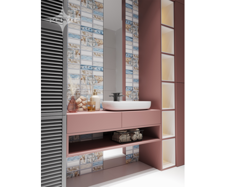 Панель ПВХ Плитка Галька 0.4 мм, 957х477 мм (0.4564 м²)  Фотография_2