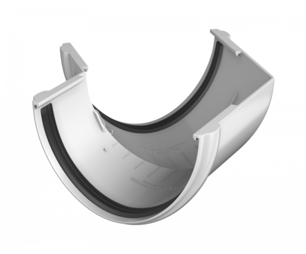 Угол желоба 135° ТехноНИКОЛЬ ПВХ, белый Фотография_1