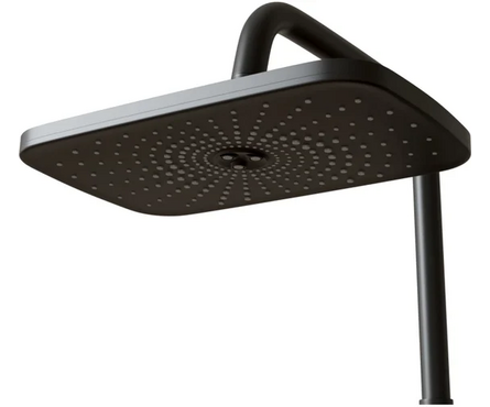 Душевая система (см-ль 35к с изл+лейка 1 поз.+душ.шланг+тропич.душ) ML34-06 черный MIXLINE Фотография_3