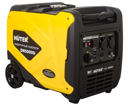 Генератор бензиновый инверторный 4 кВт 220В бак 9 л ручной стартер DN5000Si HUTER Фотография_1