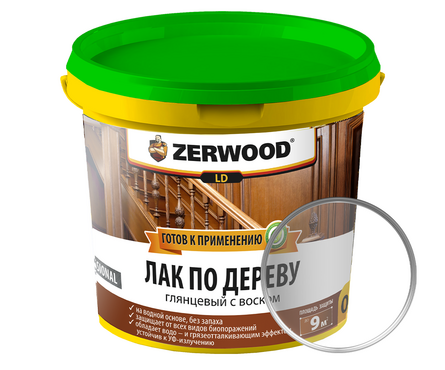 Лак по дереву с воском ZERWOOD LD, 0.9 кг  Фотография_0