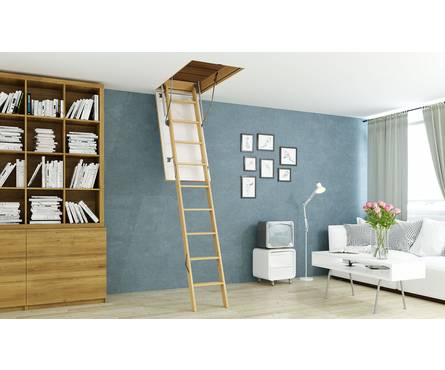 Лестница чердачная 60х120х280 см (утепленная крышка) ДЕКЕ STANDART Фотография_3