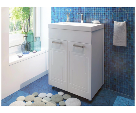 Тумба для ванной EvaGold «Севилья 60» с умывальником COMO 60 Фотография_1