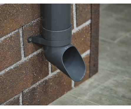 Слив трубы ТН ПВХ ОПТИМА (серый) Фотография_2