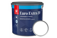 Краска ВД Tikkurila EURO EXTRA-20 моющаяся для влажных помещений, белая (2.7 л)