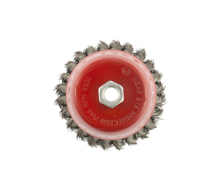 Щетка для УШМ Matrix, М14, Чашка, крученая проволока 0.35 мм, 100 мм Фотография_1