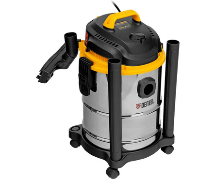 Пылесос строительный 1200 Вт, 15 л, шланг 2 м DENZEL Фотография_1
