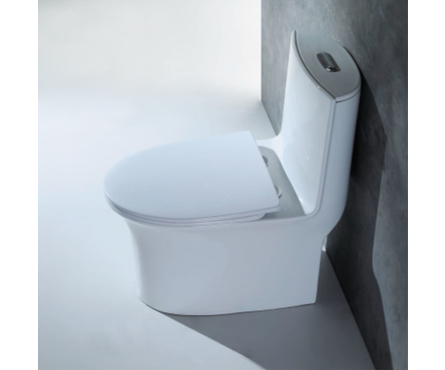 Унитаз-монолит EVA GOLD SM9612, безободковый ДП с быстрым съемом (с гофрой и подводкой) Фотография_1