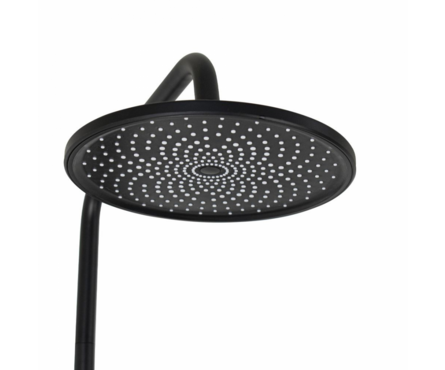 Душевая система (35к.с изл.+лейка 1 поз.+душ.шланг+троп.душ) 9678 Черный-хром FABIA Фотография_1