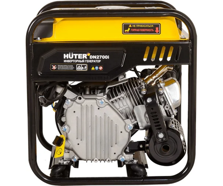 Генератор инверторный 2.7 кВт 220 В бак 10 л ручной стартер DN2700i HUTER Фотография_4