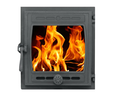 Дверка для печи топочная крашеная без стекла ДТГ-8С Кижи 290х325 мм РЛК Фотография_1