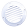 Решетка ПВХ вентиляционная вытяжная круглая с фланцем d 100 мм белая ЭВЕНТ Фотография_1