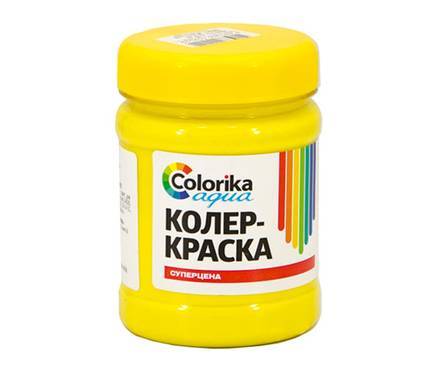 Колер-краска Colorika Aqua желтая 0,5 кг Фотография_0