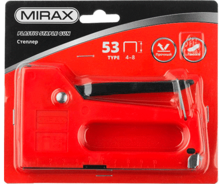 Степлер пластиковый для скоб MIRAX тип 53 (4-8мм)  Фотография_0