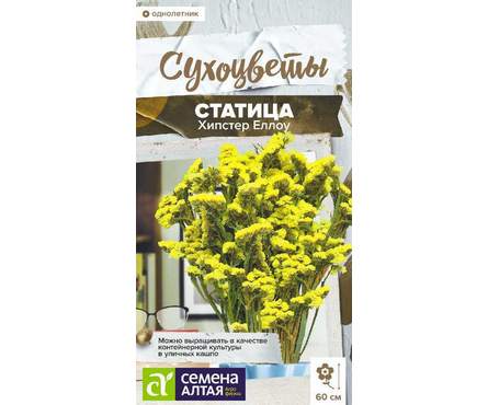 Семена Статица однолетник Хипстер Еллоу 5 шт Фотография_0