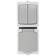  Блок накладной Светозар АВРОРА серо-белый : выключатель 2кл + розетка с/з с защитной крышкой IP44 Фотография_0