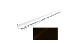 Угол ПВХ для плитки внутренний 8-7х2500 мм коричневый глянцевый ИДЕАЛ