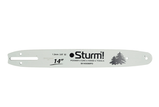 Пильная шина Sturm! SB1450380PO 14, паз 1.3 мм, 3/8, 52 звеньев, хвостовик PO