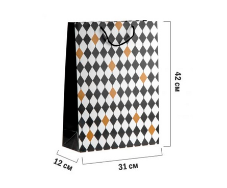 Пакет подарочный 42х31х12 см Ромб Фотография_1