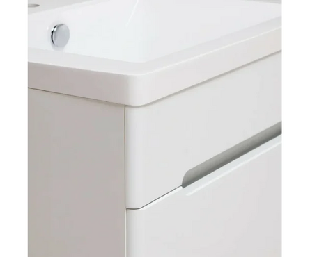 Тумба Парма-60 2-ящика с умывальником Оmega 60 белый Фотография_1