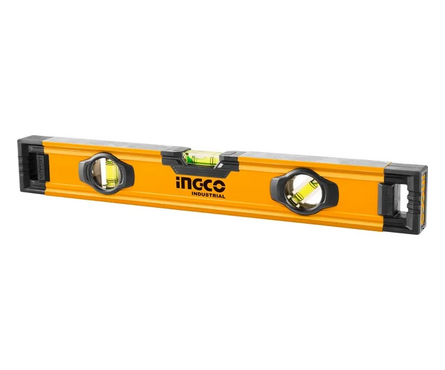 Уровень 400 мм алюминиевый фрезерованный INGCO INDUSTRIAL Фотография_0