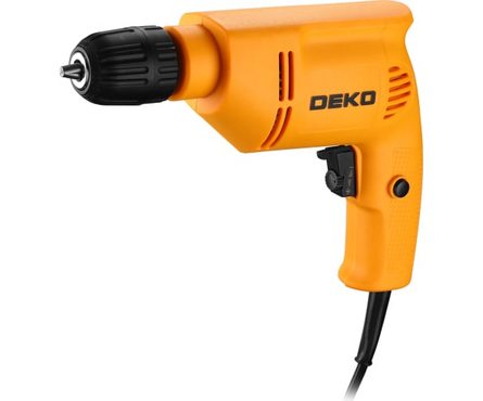 Дрель-шуруповерт сетевой 600 Вт, 0-2800 об/мин, 10 Нм DKD600W DEKO Фотография_1