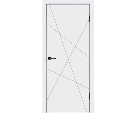 Дверь белый RAL 9003 (600х2000х40 мм, эмаль) Scandi S Фотография_0