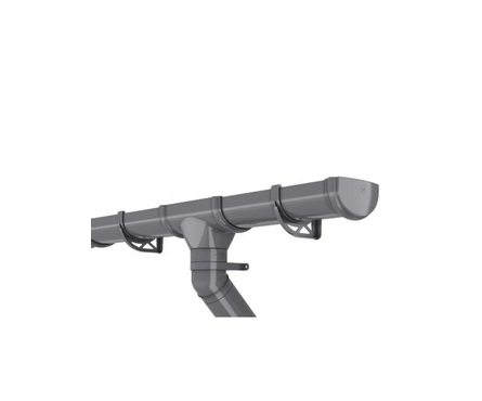 Воронка желоба ТЕХНОНИКОЛЬ ПВХ (серый) Фотография_2