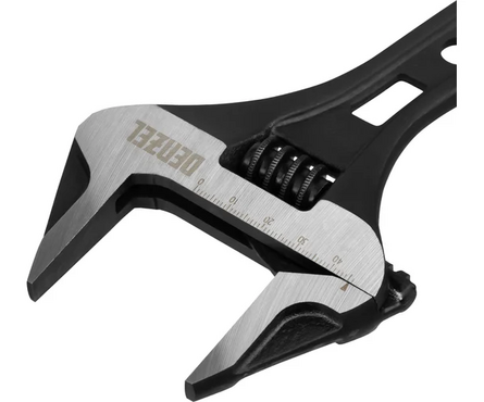 Ключ разводной 185 мм кованный, укороченная рукоятка DENZEL Фотография_2