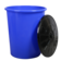 Бак пластиковый 100 л, универсальный, с крышкой синий Фотография_0