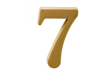 Цифра дверная «Аллюр» №7 металл, золото, клеевая основа
