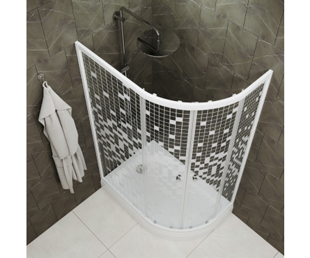 Душевое ограждение Коралл 120х80х192 см, А низкий поддон, левое Тритон Фотография_2