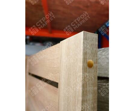 Дверь межкомнатная Дуб Сонома S16 со стеклом черным 800х2005 мм Фотография_3