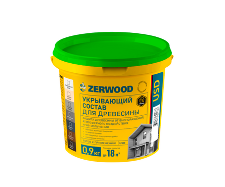 Состав для дерева акриловый ZERWOOD USD скандинавский белый 0.9 л Фотография_0