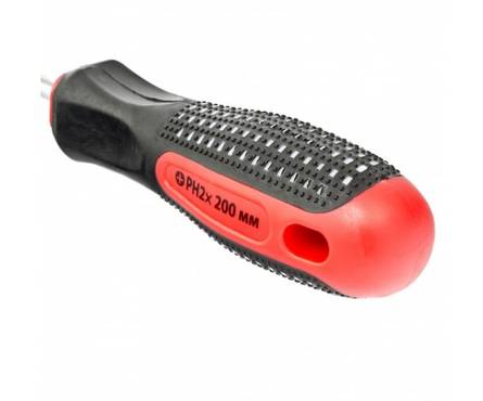 Отвертка Matrix Fusion PH 2x200 мм, СrV 3-x компонентная рукоятка «anti slip» Фотография_2