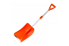 Лопата снеговая автомобильная пластиковая 240x340 мм с алюминиевой телескопической ручкой и планкой