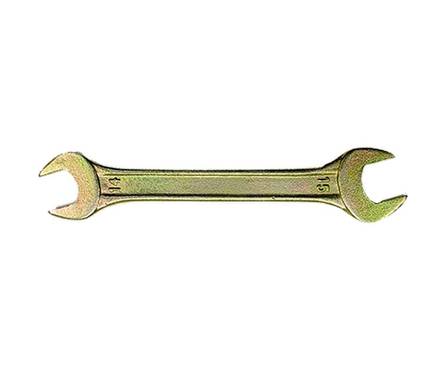 Ключ рожковый СИБРТЕХ 13 х 14 мм, желтый цинк Фотография_0