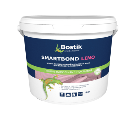 Клей BOSTIK SMARTBOND LINO для бытового линолеума, 6 кг Фотография_0