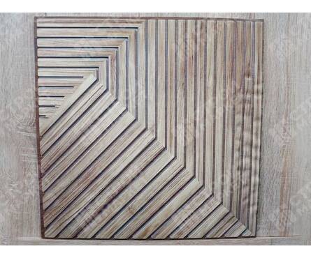 Самоклеящаяся панель ПВХ Дуб медовый 3 мм, 478х478 мм  Фотография_2