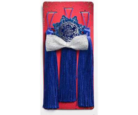 Набор елочных украшений подвесок-кисточек Снежинка Фотография_1